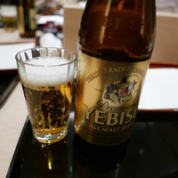 てんぷら 近藤 - ビールで乾杯！