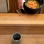 馬車道 大かわ - 桜エビと蕗のご飯
