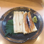 石松　阪奈店 - 穴子 タレとレモン汁