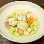 藤吉 - 本日のおまかせ竹(3000円・外税)の豆のスープ