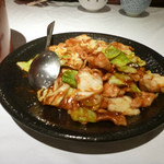 悠苑 - 回鍋肉（少しピリ辛感が増して美味しかった）