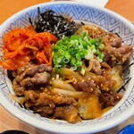 夢庵 - 料理写真:カルビ丼のアップ