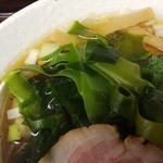 福の神食堂 - 【期間限定】十三浜わかめの濃口醤油煮干そば