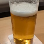 肉割烹 赤坂喰心 - 先ず生ビールから！