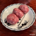 炭火焼肉 福わらひ - 国産牛100％の粗びき赤身ハンバーグ 