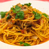 Primo Passo - パスタランチ 1500円 のハーブの効いた豚ひき肉のミートソース スパゲティ