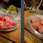 ホルモン焼肉 やまと - 追加のカルビとノドガシラ