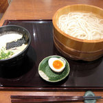 あんぷく - 豚角煮と煮玉子のゴマだれつけうどん　900円