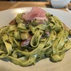 喫茶処のほほん茶屋 - 茶葉入り抹茶パスタ