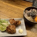 堂の浦 - すだち鶏唐揚げ、超替飯