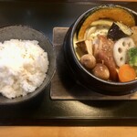 燻製とスパイスカレー けむり - 料理写真:4種の燻製と7品目の野菜スープカレー　¥1,400-
