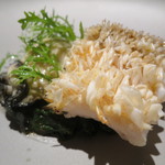 ライラ - 徳島県産の甘鯛 ほうれん草 ふきのとうバター 兵庫県相生産の牡蠣