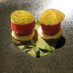 ライラ - プチシュー 抹茶 イチゴ