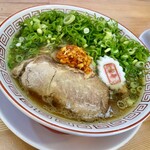 ラーメン 篠寛 - ネギ中華そばニンニクトッピング