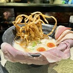 鶏Soba 座銀 - 特製 鶏Soba 1410円