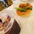 粉とクリーム - 料理写真:初めてイートインコーナーを使った！