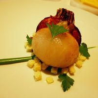 レフェルヴェソンス - 定点～丸ごと火入れした蕪とイタリアンパセリのエミュルション、バスク黒豚のジャンボンセック＆ブリオッシュ