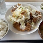 しょうなんのごちそう食堂 - 料理写真:柏産ネギたっぷりからあげ定食