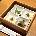 みぜん - ・季節の前菜4種盛り