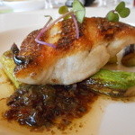 レストラン プランデルブ北鎌倉 - おご鯛のソテーアスパラ添え