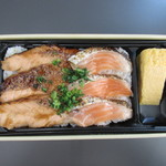 魚力海鮮寿し - 大とろサーモン蒲焼丼（炙りサーモン入り）　１０００円