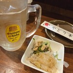 やどり木鶏専門居酒屋 - 角ハイボールとお通し。