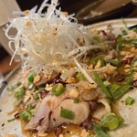 やどり木鶏専門居酒屋 - 『蒸し鶏ねぎ醤油』