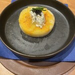 炭火とワイン - 温かいポテトバター キャビア添え