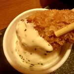 四季彩 - 牡蠣フライをタルタルソースで