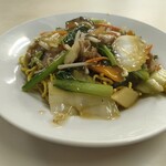 千成亭 - かた焼きそば650円