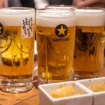 新時代 - 2026.5 サッポロ黒ラベル 生中（209円）｜席料（385円）メンマとザーサイ