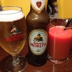 TRATTORIA piano - イタリアのビールとブラッドオレンジジュース