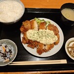 牡蠣と肉 のらりくらり - チキン南蛮定食