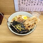 文殊 - ゲソ天・岩のりうどん。