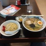 Ramen No Hourensou - 醤油ラーメン＋半チャーハンセット