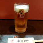 呑喰処 やまいち - 生ビールはエビス