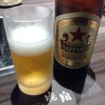 個室焼肉 琥珀 - 瓶ビール