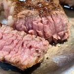 森のブッチャーズ - ビーフステーキはミディアムの焼き加減