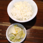 長町ラーメン - 肉を持て余さない為の白飯（笑）