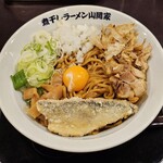 煮干しラーメン山岡家 - 料理写真:【限定】極旨サバまぜそば　950円