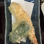 蕎麦貴石 - 天婦羅は大海老とピーマン