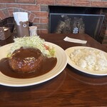 とわいらいと - チーズインハンバーグは定食（ハンバーグ大盛）（1700円）