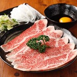 焼肉 おとぼけ - 和牛焼きしゃぶ！
サッと炙って薬味を巻いて特製のタレにつけて召し上がってください!