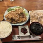 うなぎ とんかつ 濱亀 - 料理写真:からあげ定食5ケ。