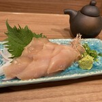 地鶏と旬菜 いとう - 当店にしかない地頭鶏の胸肉の昆布締めです。