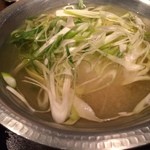 肉ト魚ノ京町個室 今昔物語 - しゃぶしゃぶスープ