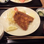 にっぽん漁港食堂 - アジフライ(750円)とご飯セット(350円)税別
