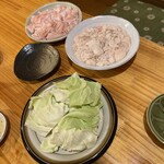 五郎 - キャベツは1皿を注文