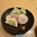 鳥料理 有明 - 2皿目地鶏ハム