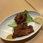 鳥料理 有明 - 4皿目地鶏唐揚